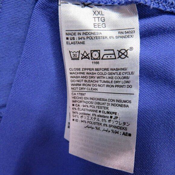 Old Navy Shirt Womens Size XXL Active Go Dry 1/4 Zip Pullover Long Sleeve Blue - Picture 7 of 9